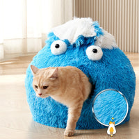 HKM-8289597 Cozy Closed Sleeping Nest for Cats, Versatile Cat House Bed for All Seasons