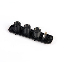 HKM-829075 Three-Port Car Mobile Phone Charger, 12-30V Input, 5V USB Output, 4200mA Current, Model YD-YY-TU-KG