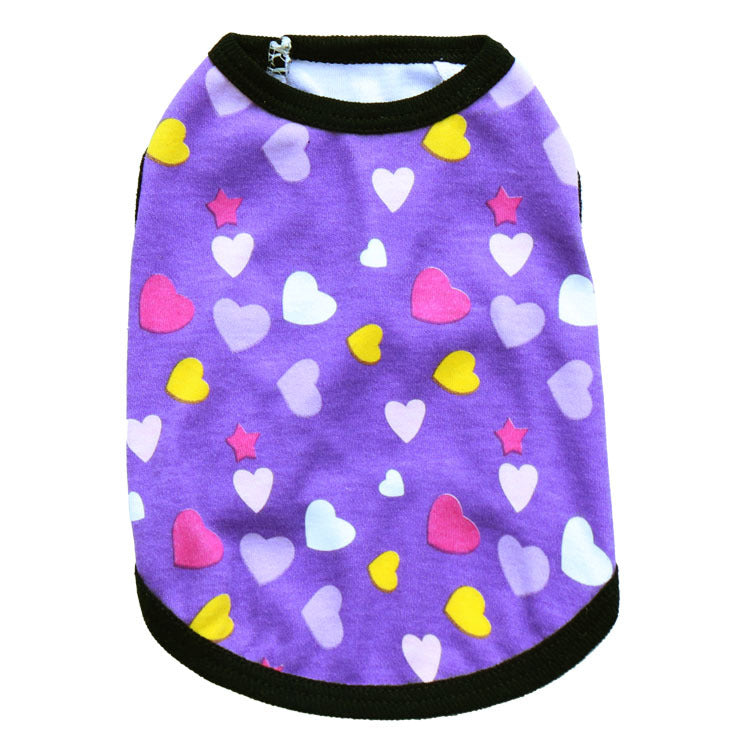 HKM-8291133 Cotton Jersey Pet Vest for Dogs - Comfortable and Stylish Pet Clothing