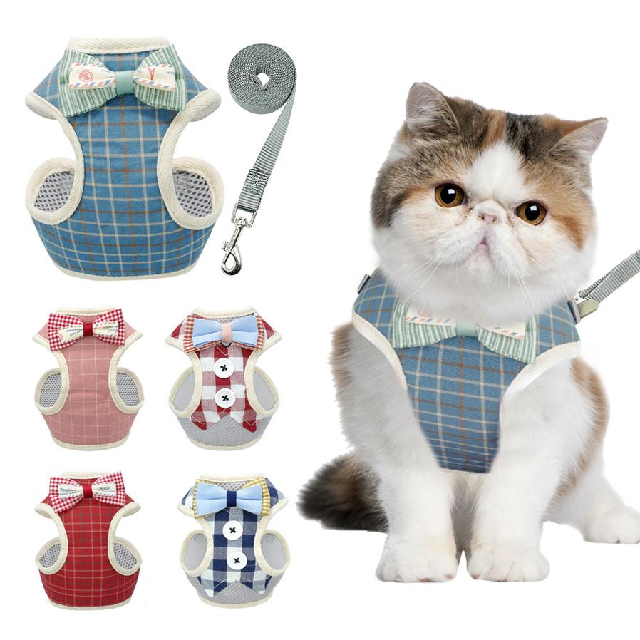 HKM-829267 Adjustable Vest Style Traction Tape for Cats and Small Dogs, Cloth Material with Convenient Metal Clasp