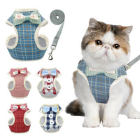 HKM-829267 Adjustable Vest Style Traction Tape for Cats and Small Dogs, Cloth Material with Convenient Metal Clasp