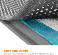 HKM-8292797 Cat Litter Trapping Mat with Honeycomb Double Layer Design, Waterproof and Washable for Easy Cleanup