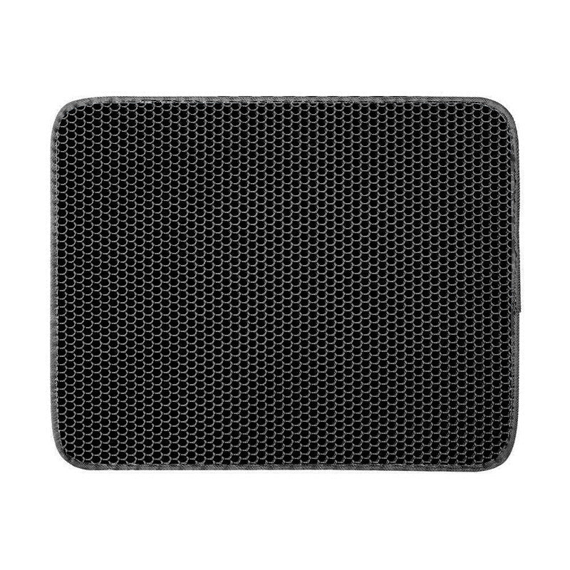 HKM-8292797 Cat Litter Trapping Mat with Honeycomb Double Layer Design, Waterproof and Washable for Easy Cleanup