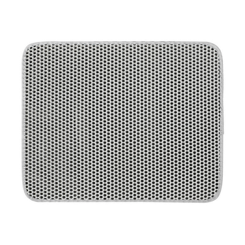 HKM-8292797 Cat Litter Trapping Mat with Honeycomb Double Layer Design, Waterproof and Washable for Easy Cleanup