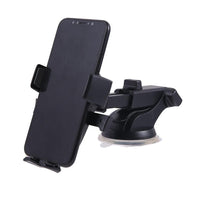 HKM-829907 Adjustable Long Pole Car Phone Holder for 4" to 6.4" Devices, Black