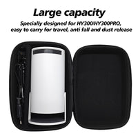 HKM-830035 Portable Dustproof Storage Box for HY300 Pro Projector - Black and Grey