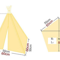 HKM-8301117 Detachable Pet Tent in Black and White Stripes ¨C Cotton Canvas for Small and Large Pets