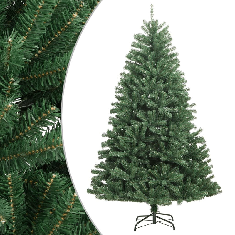 HKM-830163 Foldable Artificial Christmas Tree with Stand, 120 cm Green PVC Design