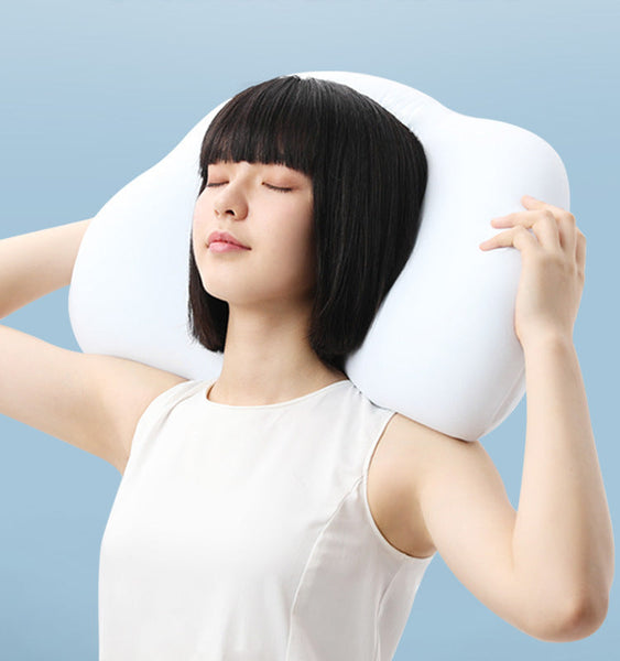 HKM-830163 Summer Cool Blue Memory Foam Pillow - Ergonomic Design for Comfort and Support