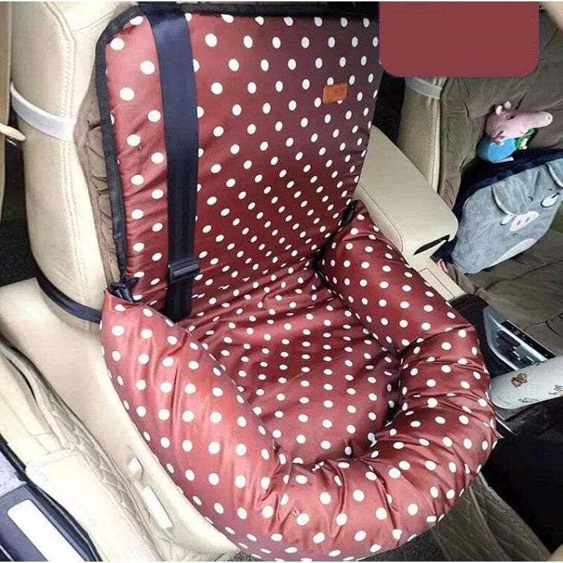 HKM-8303293 Pet Car Seat Cushion - Cloth Dog Car Kennel and Cushion for Comfort and Safety 50x50x20cm