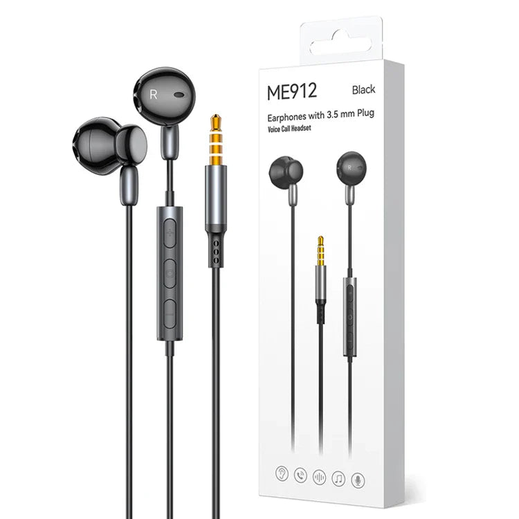 HKM-830355 Universal Wired Earbuds with Microphone and Enhanced Bass for Android Devices