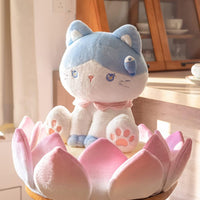 HKM-8304317 Three-Dimensional Lotus Shape Cat Sofa Bed, Soft and Detachable Indoor Cushion for Small Pets