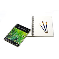 HKM-830483 Custom Hardcover Spiral Sketchbook - A3, A4, A5, 60 Sheets, 160gsm Thick Paper, Kraft Cover