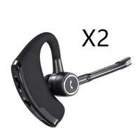HKM-830547 Wireless Bluetooth Headset with Stereo Sound and Multi-Point Connection - Model 4.1, Hanging Ear Design, Black