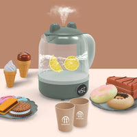 HKM-830611 Electric Steam Kettle Playset for Kids - Educational Kitchen Toys for Role-Playing