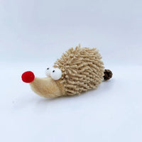 HKM-8306493 Adorable Chenille Cartoon Hedgehog Cat Toy with Catnip and Stretch Cotton