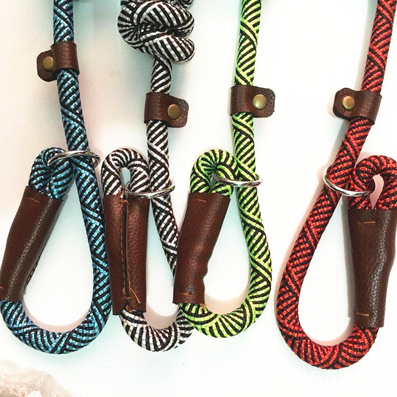 HKM-8306621 Medium Dog Training Leash - Durable Nylon, Various Colors Available (Blue, Red, Green, Beige, Orange), 1.2m Length