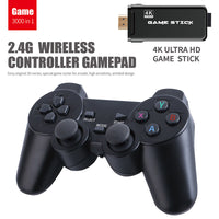 HKM-830675 Wireless HDMI Game Console with Dual Controllers and 32GB Storage for RPG Games, Open Source System, Compatible with TV