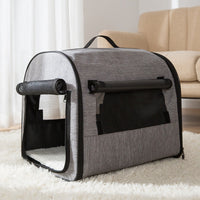 HKM-8306877 Portable Washable Pet Kennel for Dogs and Cats - Durable Outdoor Travel Backpack with Mesh Windows