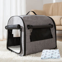 HKM-8306877 Portable Washable Pet Kennel for Dogs and Cats - Durable Outdoor Travel Backpack with Mesh Windows