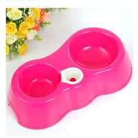 HKM-8307005 Shatter-Resistant Pet Bowl Set with Water Bottle Link for Dogs and Cats