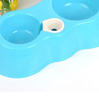 HKM-8307005 Shatter-Resistant Pet Bowl Set with Water Bottle Link for Dogs and Cats