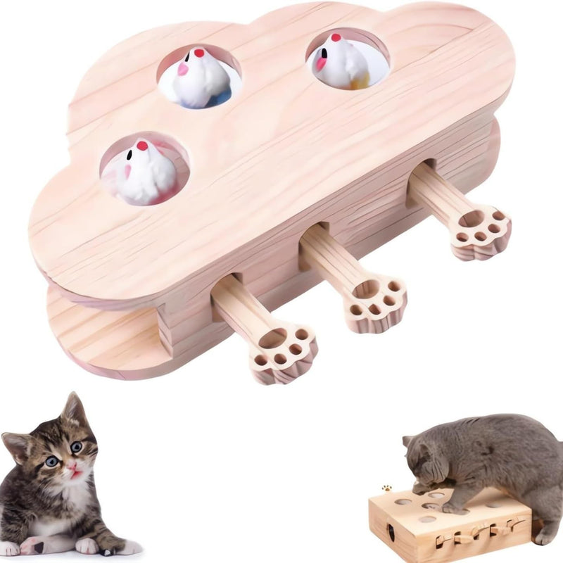 HKM-830803 Interactive Cat Scratcher Toy with Pop-Up Feature for Engaging Play and Scratching Activities