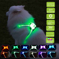 HKM-8308797 USB Rechargeable Luminous Silicone Dog Collar - 7 Colors Available for All Sizes