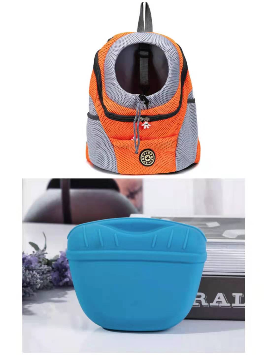 HKM-8309053 Portable Silicone Dog Snack Training Bag with Magnetic Closure and Clip - Available in Multiple Colors