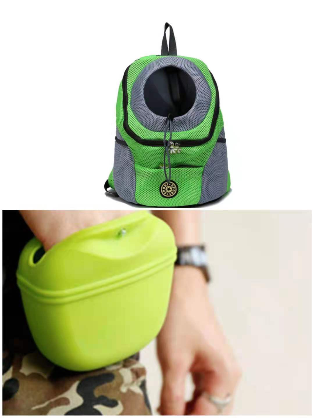 HKM-8309053 Portable Silicone Dog Snack Training Bag with Magnetic Closure and Clip - Available in Multiple Colors