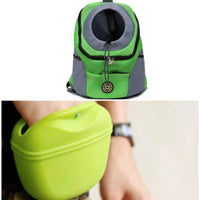 HKM-8309053 Portable Silicone Dog Snack Training Bag with Magnetic Closure and Clip - Available in Multiple Colors