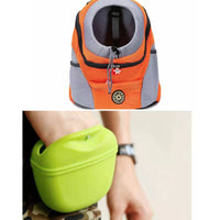 HKM-8309053 Portable Silicone Dog Snack Training Bag with Magnetic Closure and Clip - Available in Multiple Colors