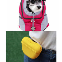HKM-8309053 Portable Silicone Dog Snack Training Bag with Magnetic Closure and Clip - Available in Multiple Colors