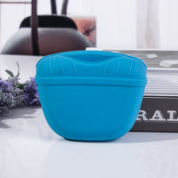 HKM-8309053 Portable Silicone Dog Snack Training Bag with Magnetic Closure and Clip - Available in Multiple Colors