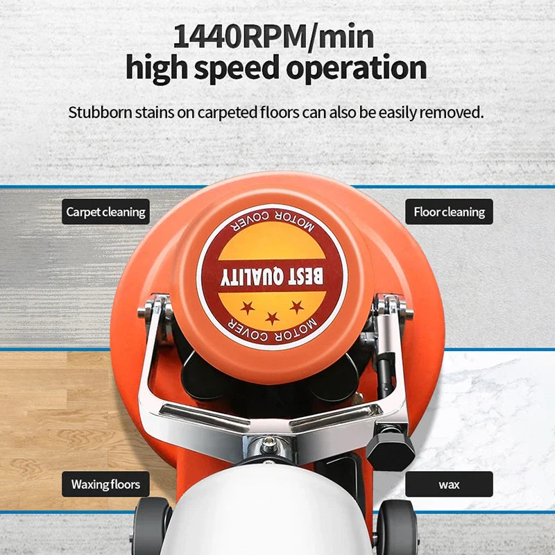 HKM-830931 13 Inch Floor Scrubber and Polishing Machine for Wood Waxing and Cleaning