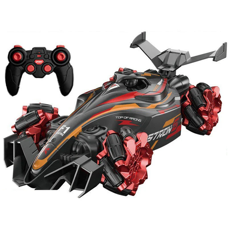HKM-830931 Electric Stunt Remote Control Formula Racing Car - Spinning Drift Truck for Kids 5+ - Ready-to-Go Toy Vehicle