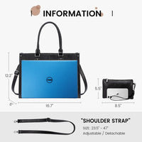 HKM-831059 Luxury Classic PU Leather Business Tote Bag for Women - Stylish Laptop Carrier