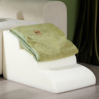 HKM-8310973 Pet Dog Anti-Slip Slope Ladder - Available in Brown and Green, Removable and Washable Cover