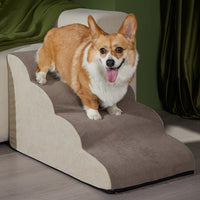 HKM-8310973 Pet Dog Anti-Slip Slope Ladder - Available in Brown and Green, Removable and Washable Cover