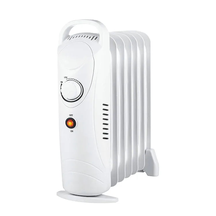 HKM-831123 Belly Portable Electric Oil-Filled Radiator Heater with Adjustable Thermostat for Home and Office Use