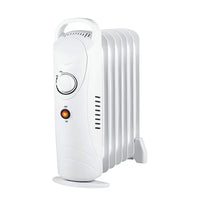 HKM-831123 Belly Portable Electric Oil-Filled Radiator Heater with Adjustable Thermostat for Home and Office Use