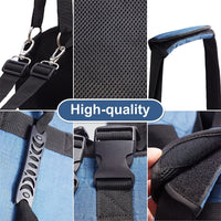 HKM-8311869 Support Sling for Older and Disabled Dogs - Nylon Pet Carrying Aid in Black and Sapphire Blue