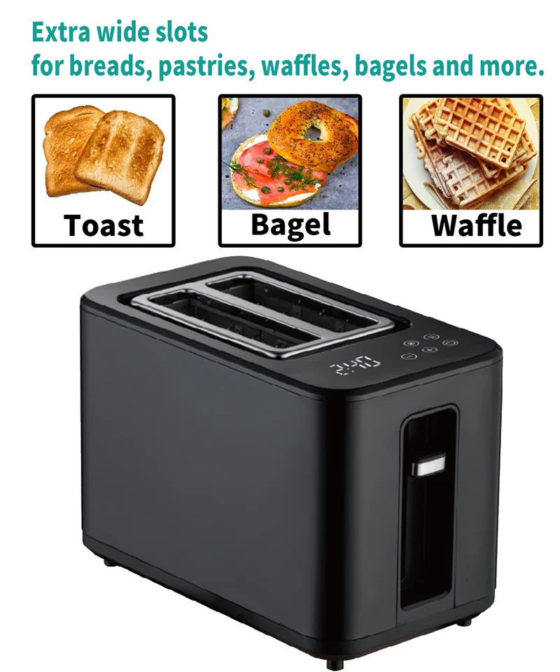 HKM-831251 Large Stainless Steel Oven Toaster with LED Display for Perfectly Toasted Sandwiches
