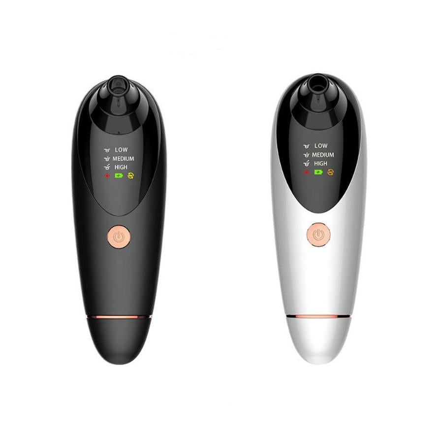 HKM-831251 Multi-Function Beauty Instrument with Heat, Vibration, and Vacuum Suction in Black and White