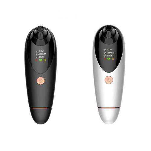 HKM-831251 Multi-Function Beauty Instrument with Heat, Vibration, and Vacuum Suction in Black and White