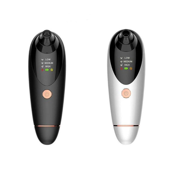 HKM-831251 Multi-Function Beauty Instrument with Heat, Vibration, and Vacuum Suction in Black and White