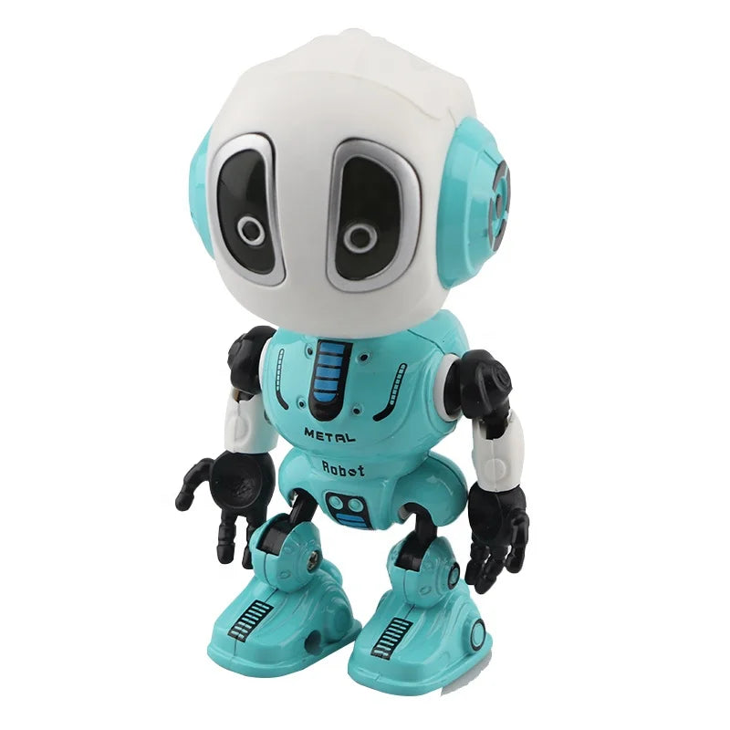 HKM-831315 Interactive Die-Cast Mini Recording Robot Toy with Light & Sound for Ages 2 to 13 Years