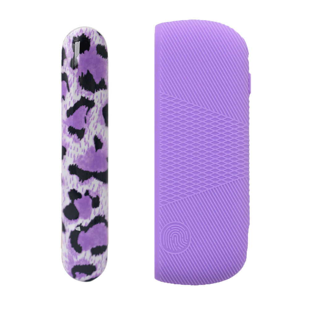 HKM-831379 Silicone Protective Charging Case with Leopard Print Side Cover for Durable Drop Resistance