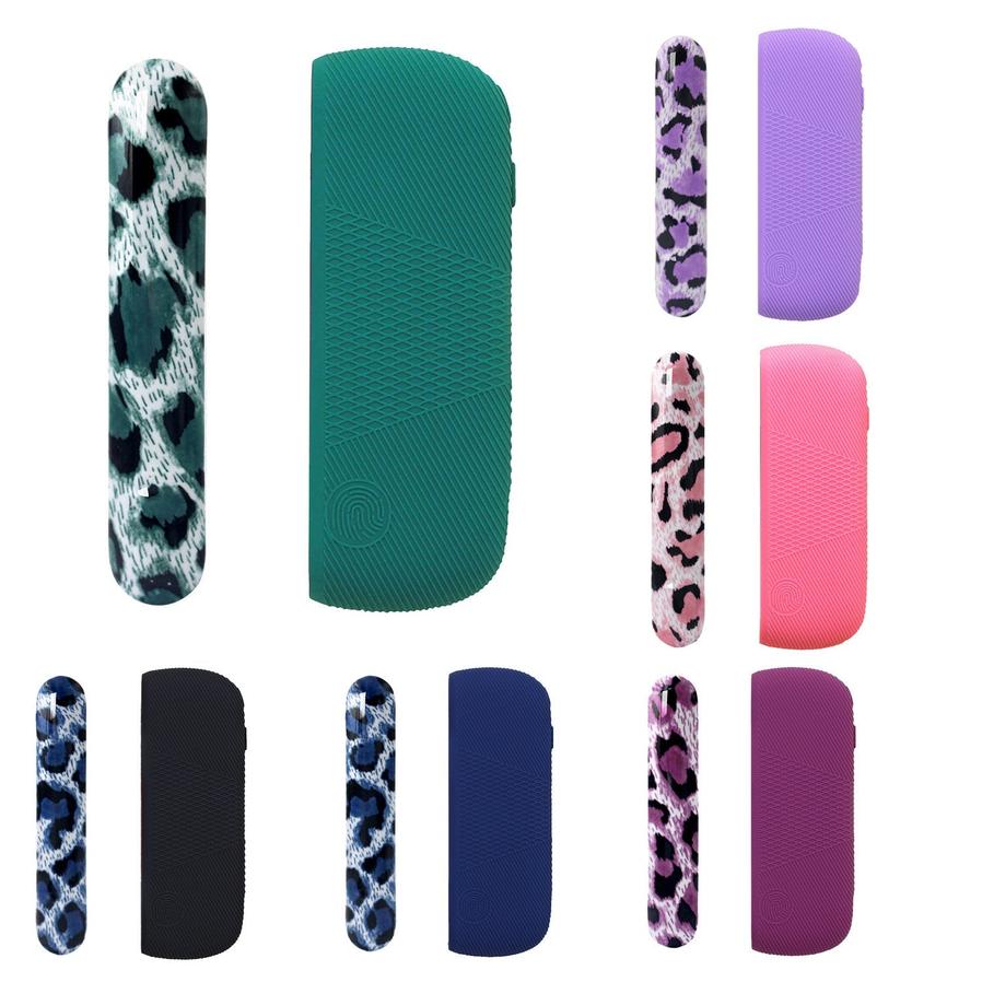 HKM-831379 Silicone Protective Charging Case with Leopard Print Side Cover for Durable Drop Resistance