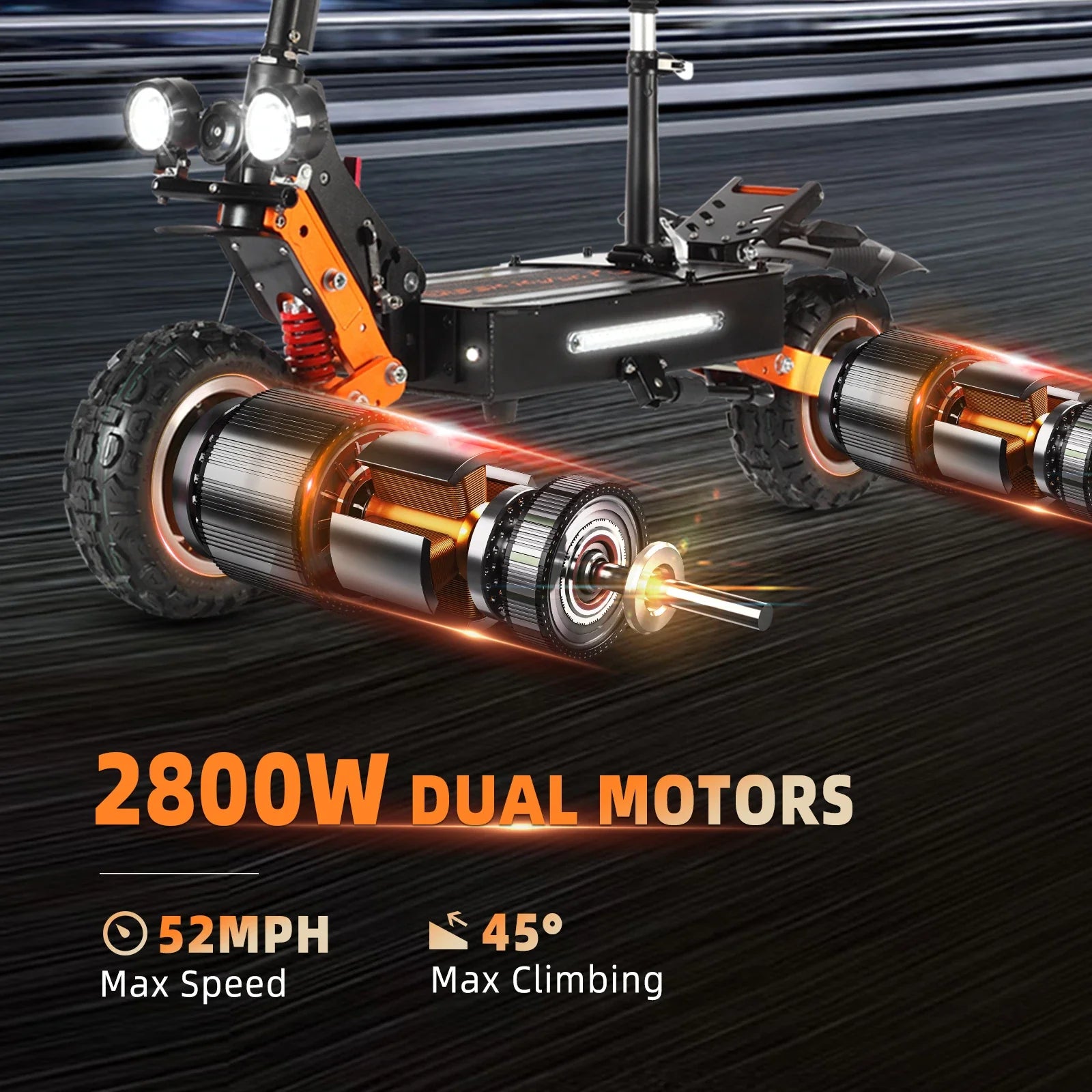 HKM-831379 ZonDoo ZO01 PLUS 60V Dual Motor Electric Scooter with 90km/h Speed, 80-95km Range, 11-Inch Off-Road Tires